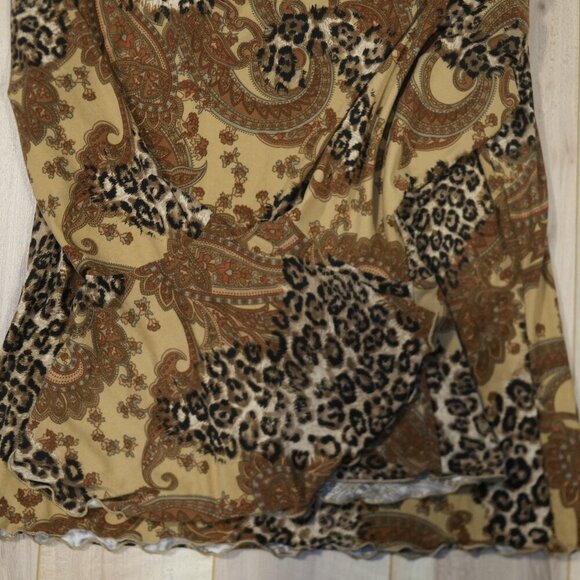 Cowgirl Western Long Sleeve Top w Bell Sleeves - Size S - Picture 7 of 7